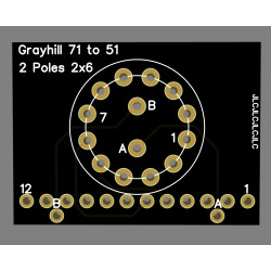 Adapter Grayhill série 71 to série 51 1D2P